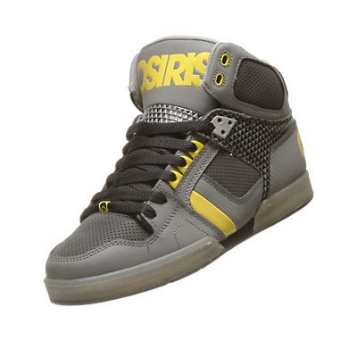 Osiris NYC 83 Shoes Charcoal/Yellow/Tri 360 View