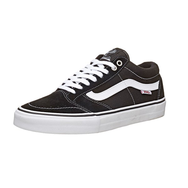 Vans TNT SG Pro Shoes Black White 360 View