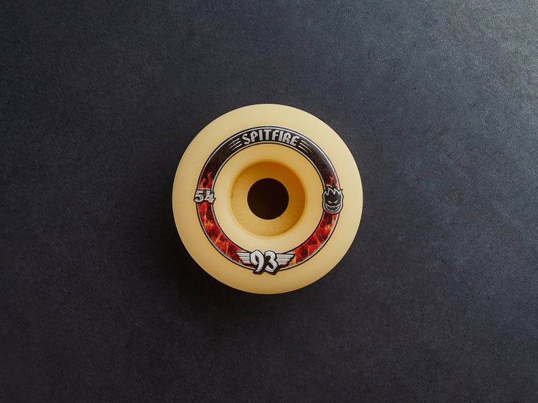 Spitfire Radial skateboard wheel.