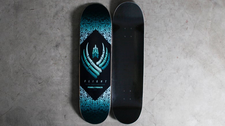 Powell Flight skateboard deck.