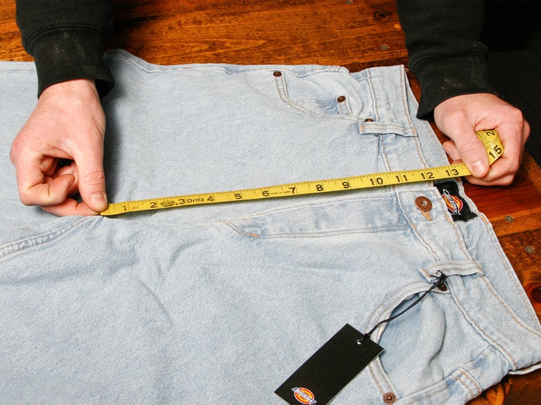 Range (in Inches) for Waist, Crotch, and Inseam Measurements