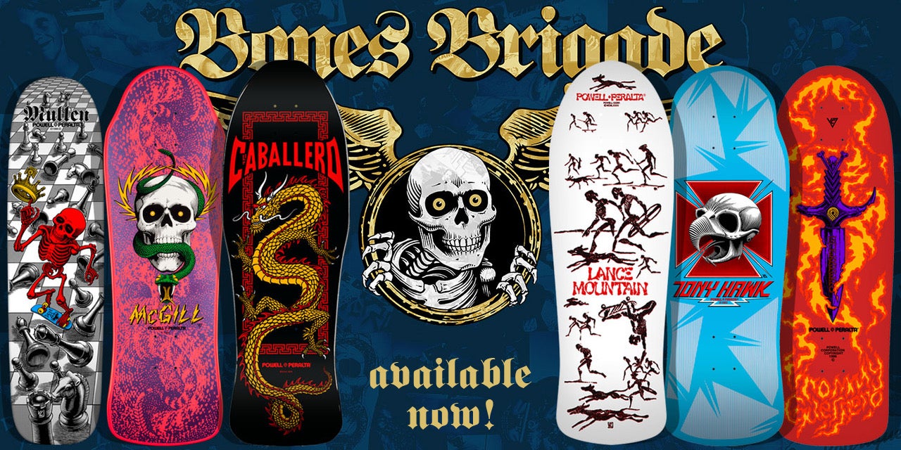 Powell Peralta Skull and Sword Skateboard Sticker Decal 4" Bones Brigade 